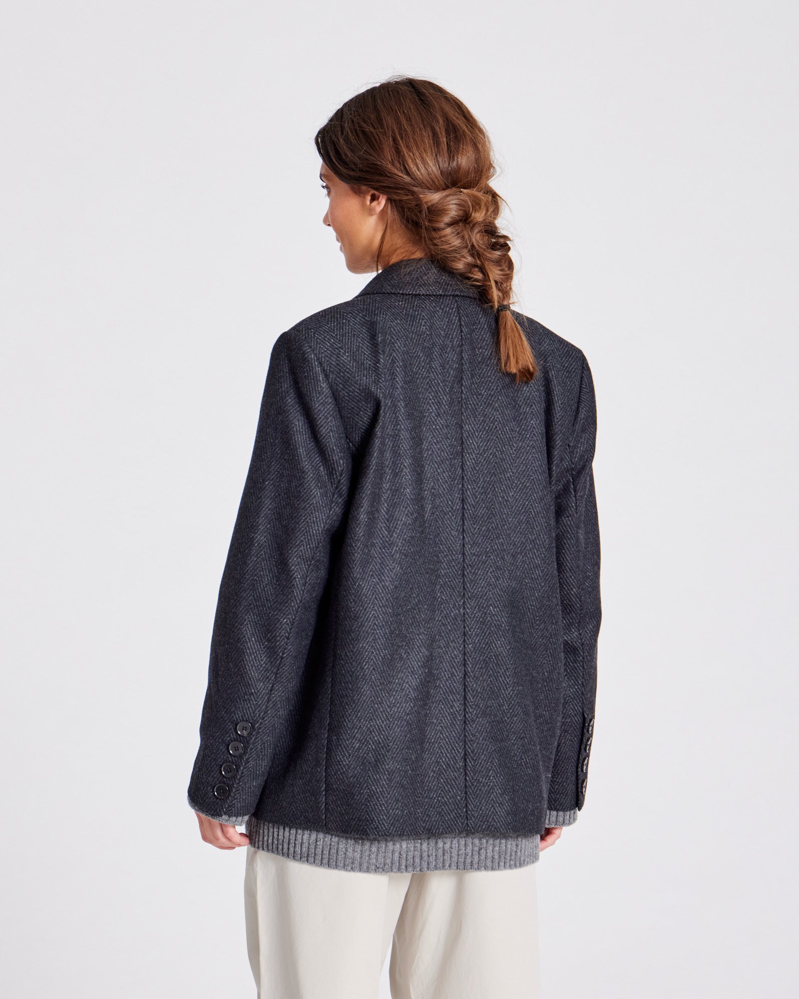 GAI+LISVA Josephine Jacket Outerwear 614 Dark Grey Melange
