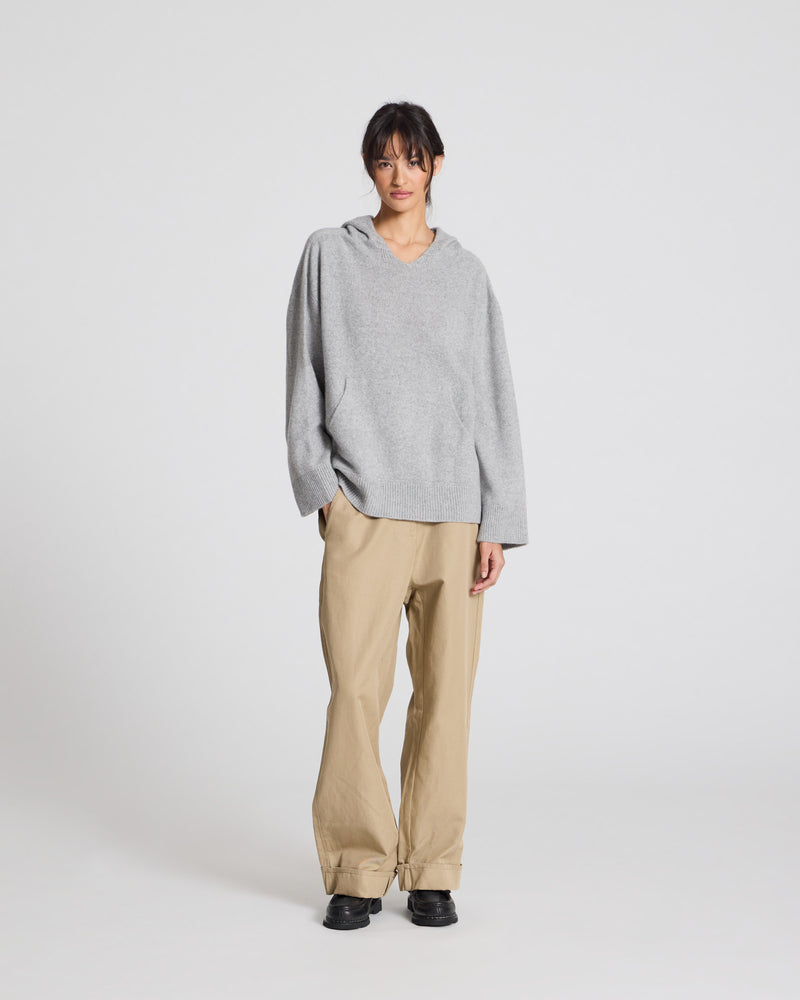 GAI+LISVA Julie Merino Turtleneck Knit 602 Grey Melange