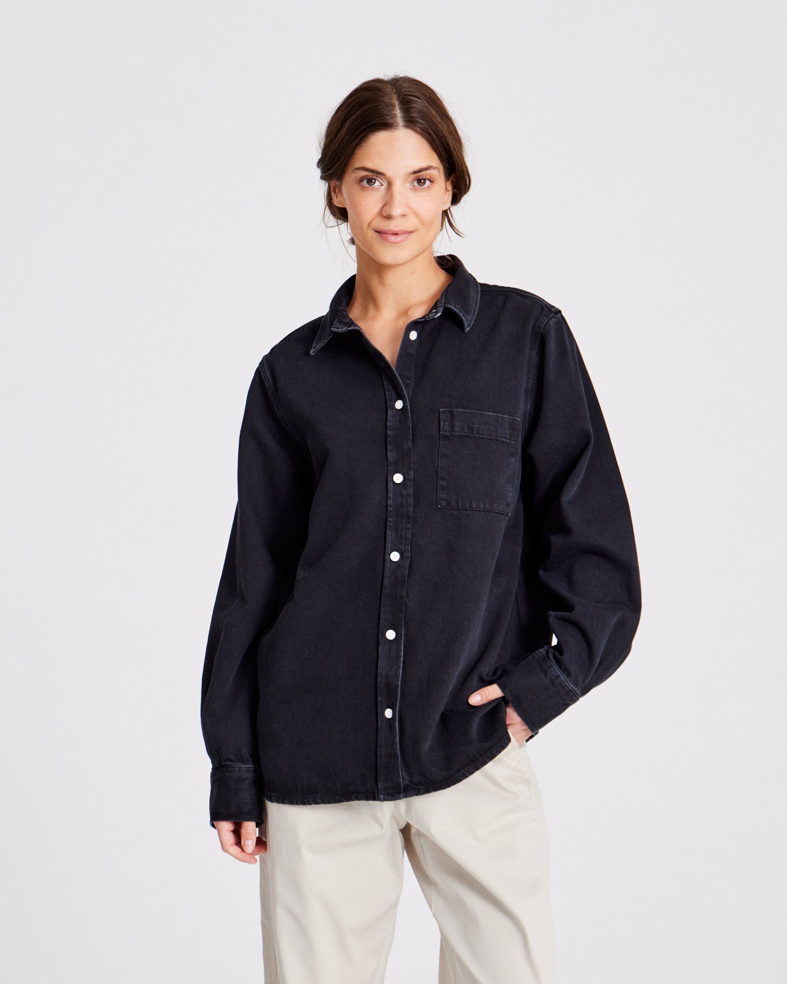 GAI+LISVA Kamilla Shirt Denim Shirt 650 Black