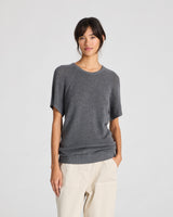 GAI+LISVA Karen Knit Tee GOTS 243975 Knit 605 Dark Grey