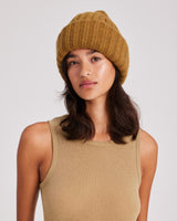 GAI+LISVA Kari Lambswool Beanie Knit 513 Dried Tobacco