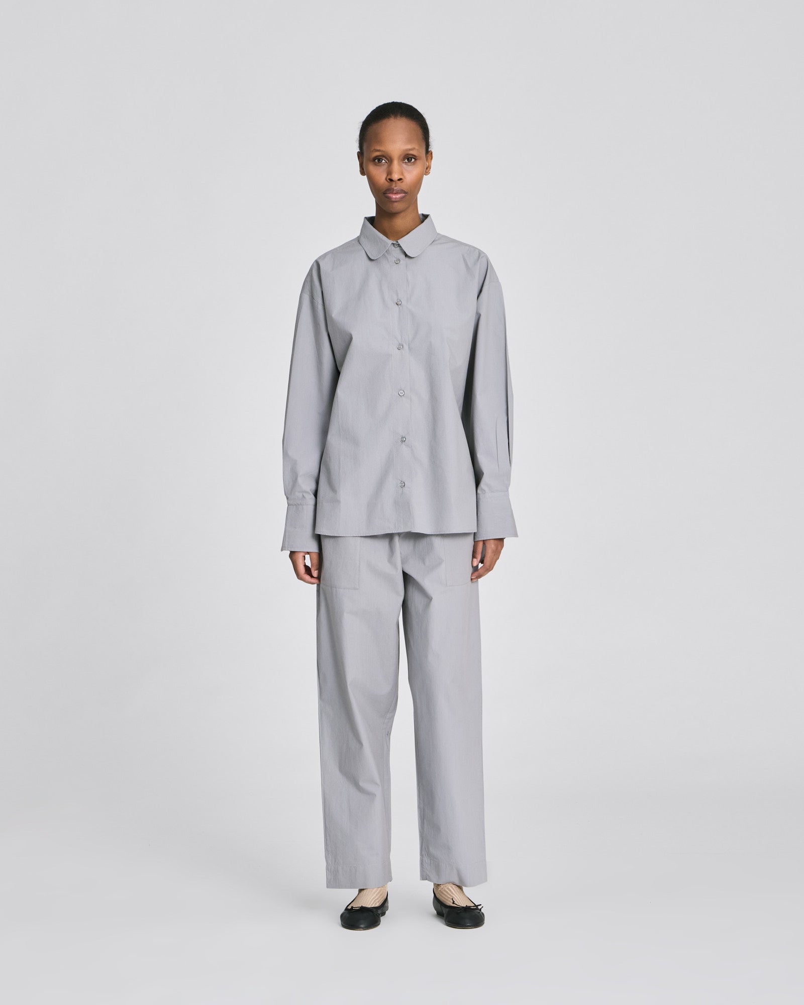 GAI+LISVA Luna L/S Poplin Shirt GOTS Shirts & Blouses 701 Monument