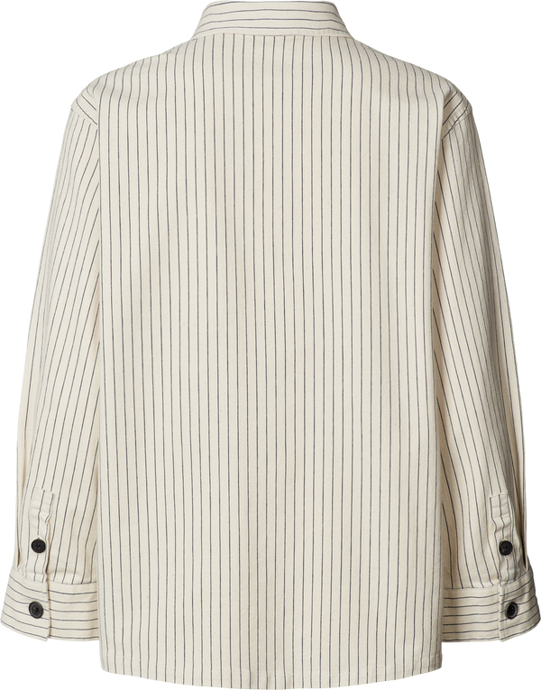 GAI+LISVA Mai Cotton Shirt Jacket 820 Navy stribes