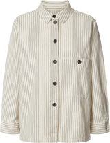 GAI+LISVA Mai Cotton Shirt Jacket 820 Navy stribes