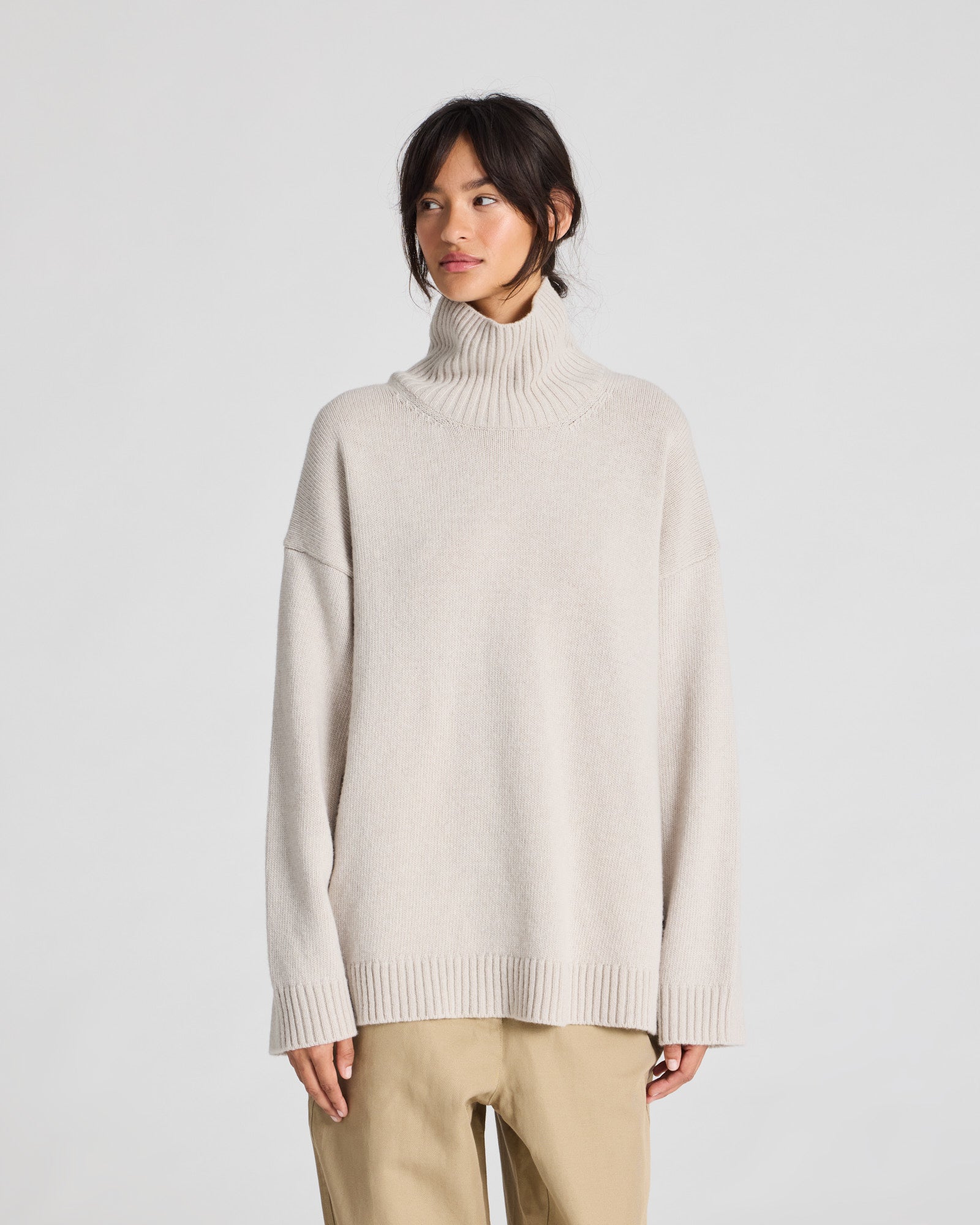 GAI+LISVA Mandie Lambswool Jumper GOTS 243975 Knit 826 Island Fossil