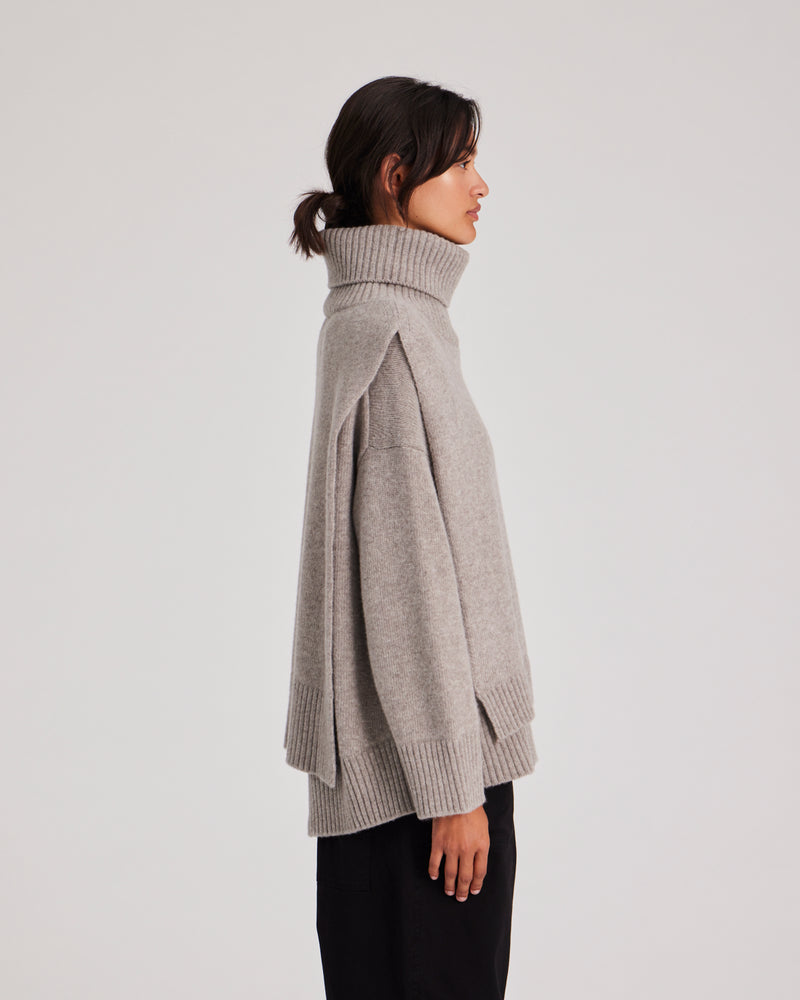 GAI+LISVA Michelle Neck Piece Knit 173 Stone Grey