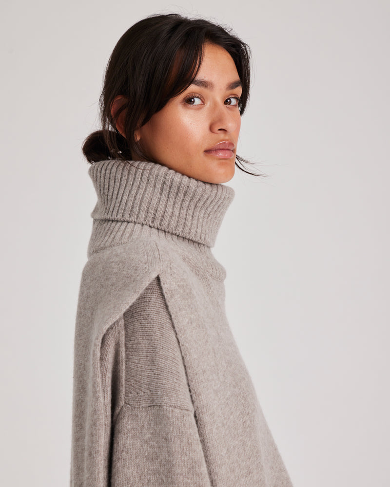 GAI+LISVA Michelle Neck Piece Knit 173 Stone Grey