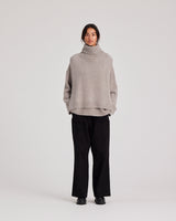 GAI+LISVA Michelle Neck Piece Knit 173 Stone Grey