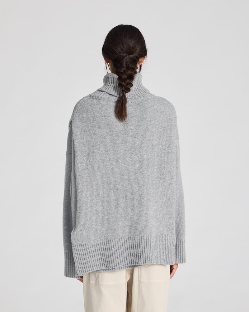 GAI+LISVA Michelle Neck Piece Knit 602 Grey Melange