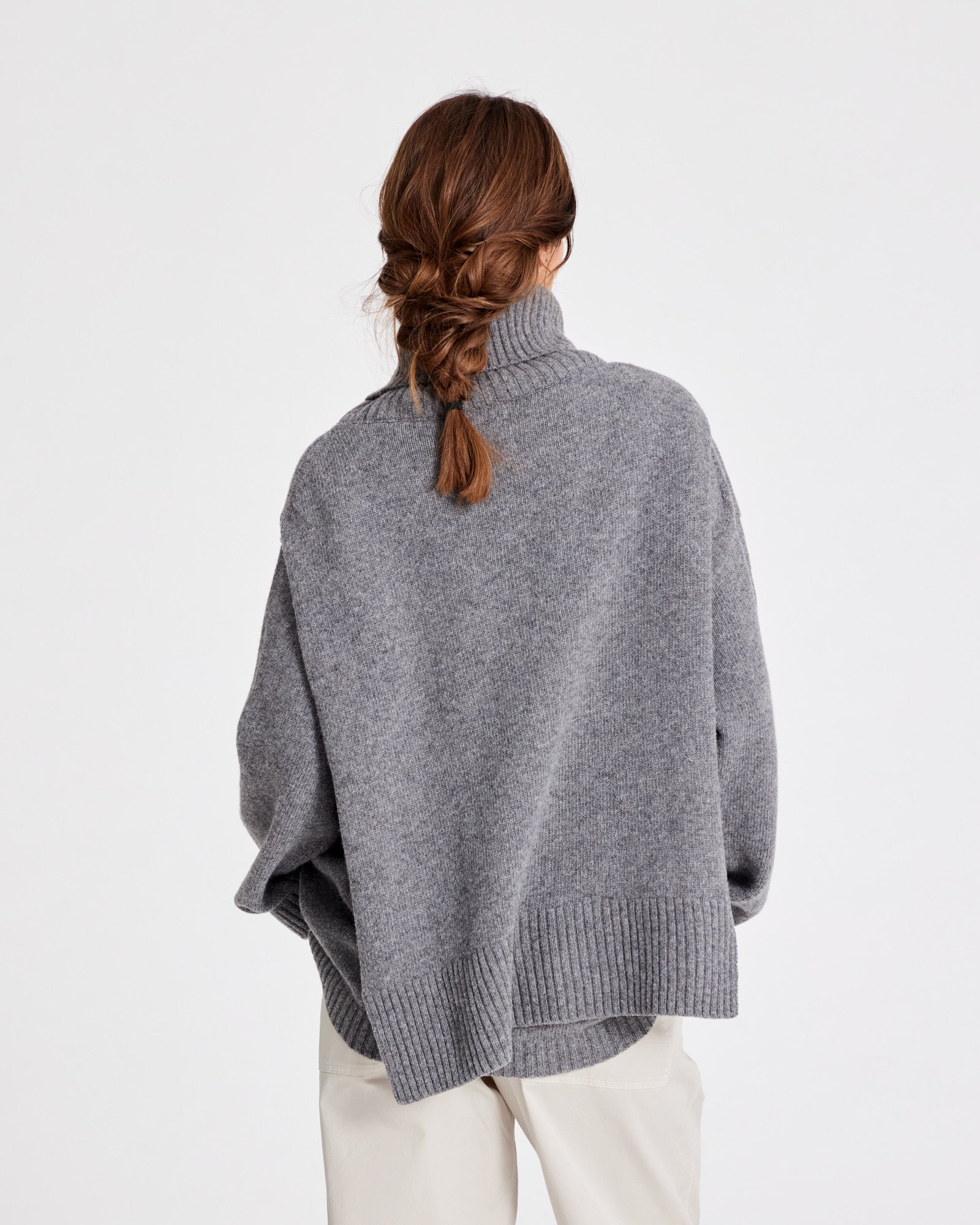 GAI+LISVA Michelle Neck Piece Knit 631 Grafitti Grey Melangé