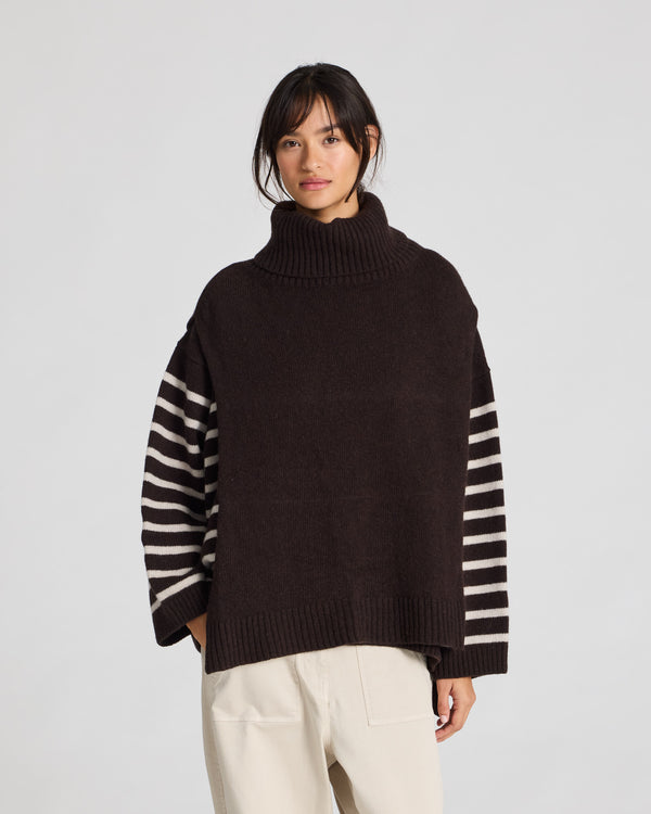 GAI+LISVA Michelle Neck Piece Knit 681 Mulch