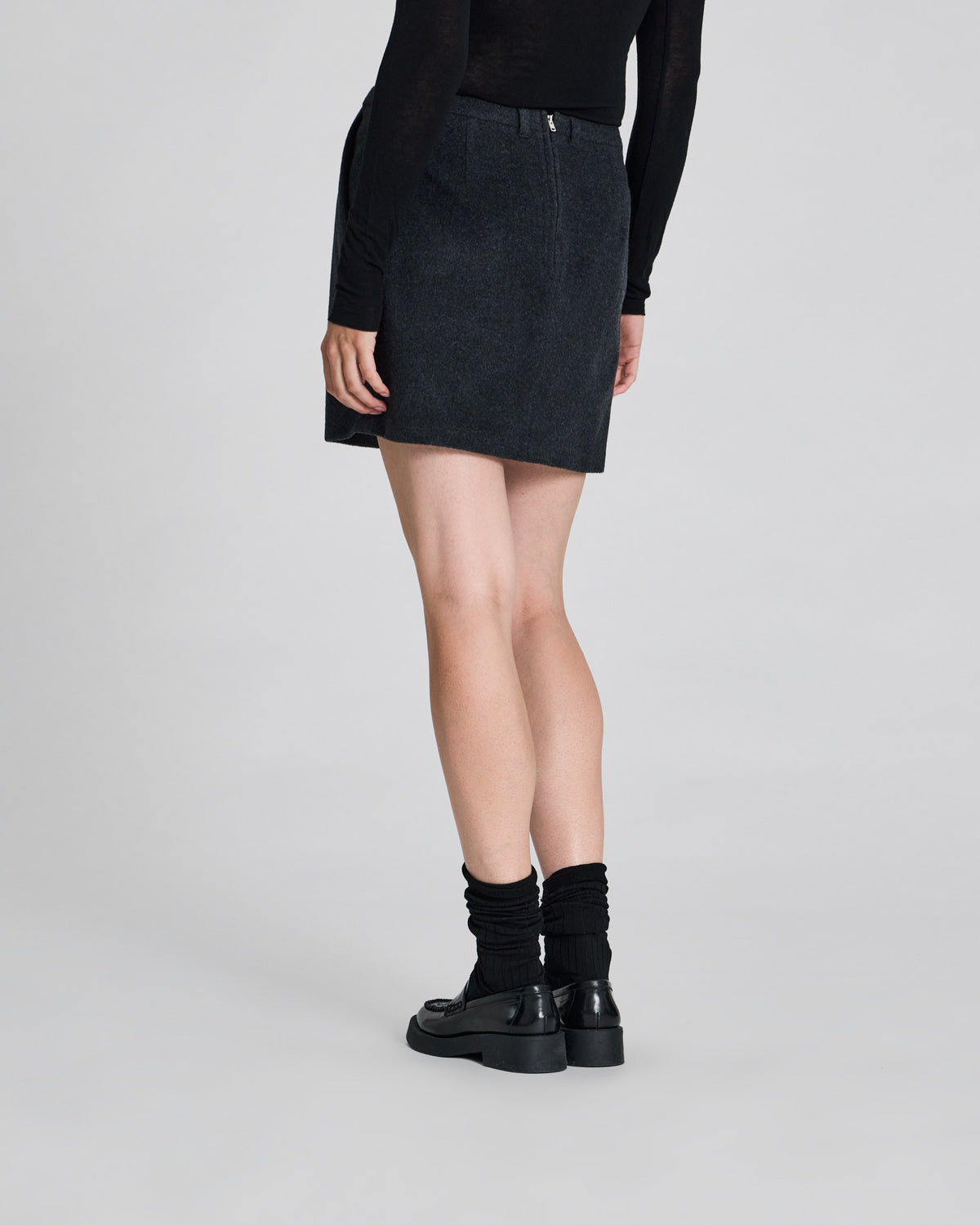 LISVA Nadine Wool Skirt Dresses & Skirts 766 Koks Melangé