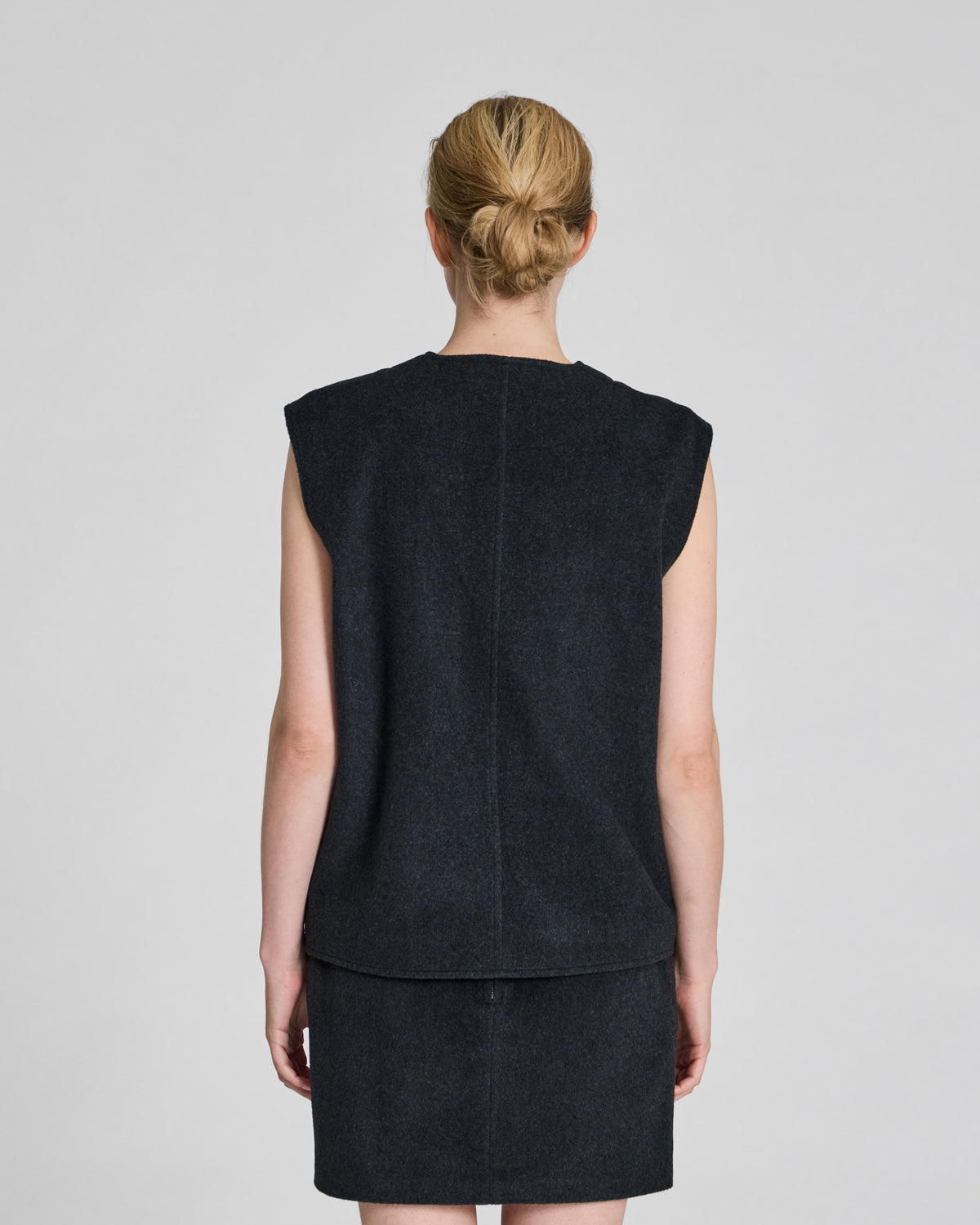 LISVA Naomi Wool Vest Outerwear 766 Koks Melangé
