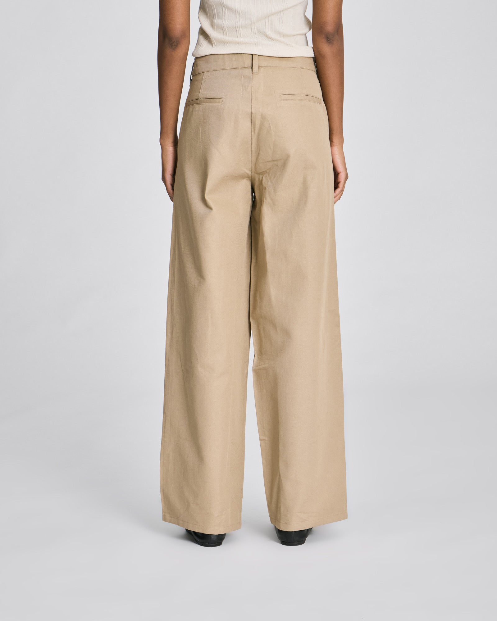 GAI+LISVA Natalie Cotton/Linen Twill Pants Trousers & Shorts 735 Chinchilla
