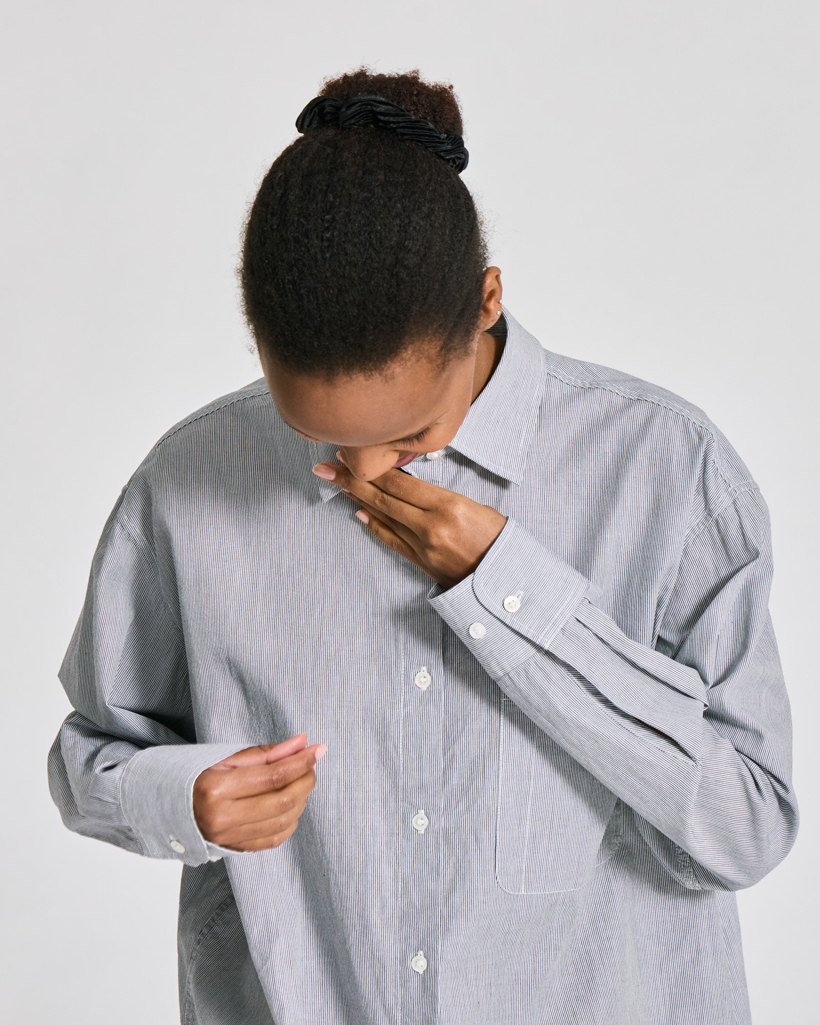 GAI+LISVA Nikoline Striped L/S Poplin Shirt Shirts & Blouses 855 White/Blue