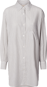 GAI+LISVA Rosa Shirt Cotton Poplin Shirt 470 Denim Blue Stripe
