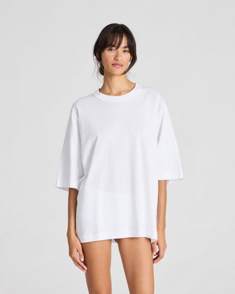 トップス marno Maya tops / White Maya Oversize Tee GOTS 243975 - White
