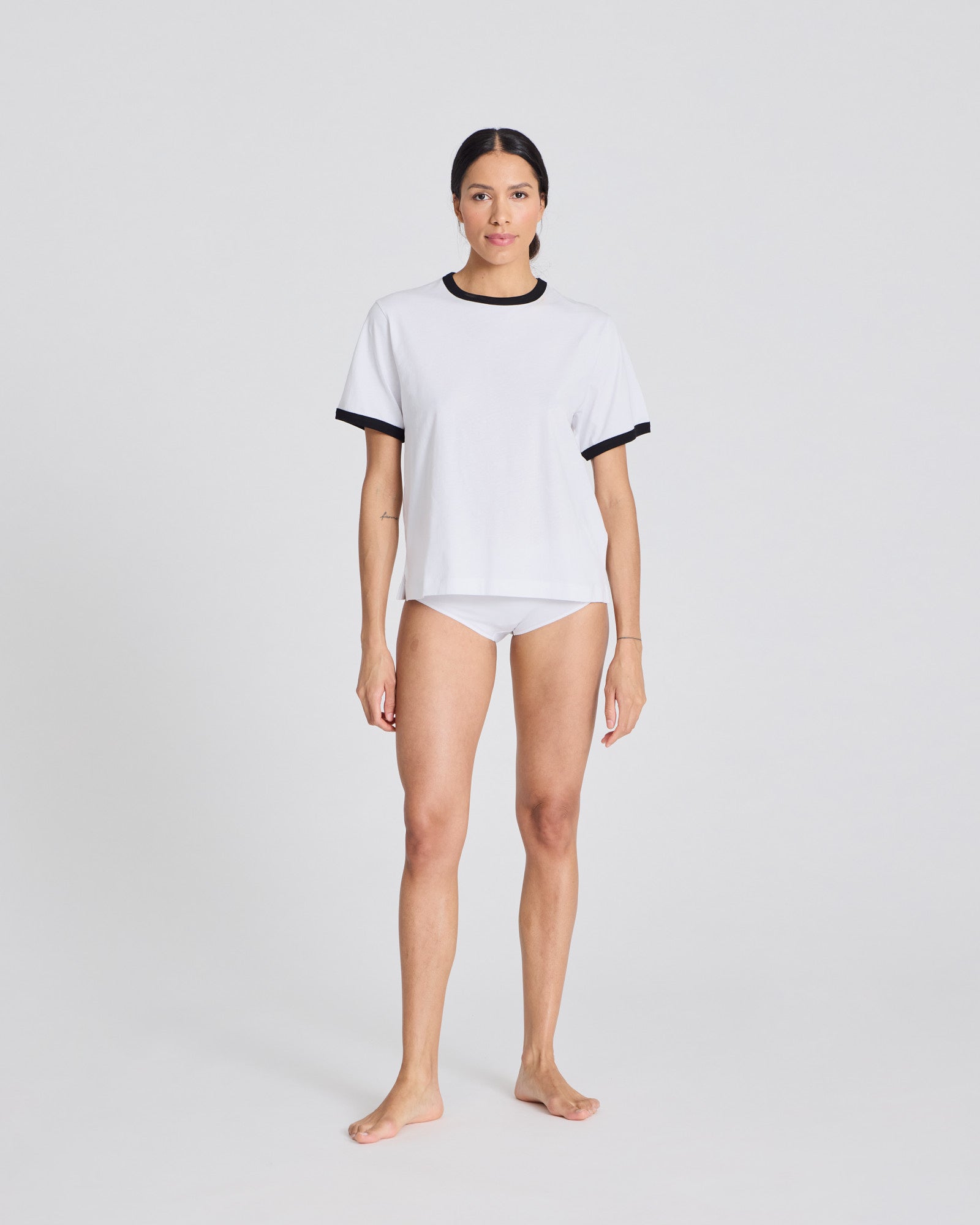 GAI+LISVA Sandy S/S Cotton Single Jersey Tee GOTS Top 100 White