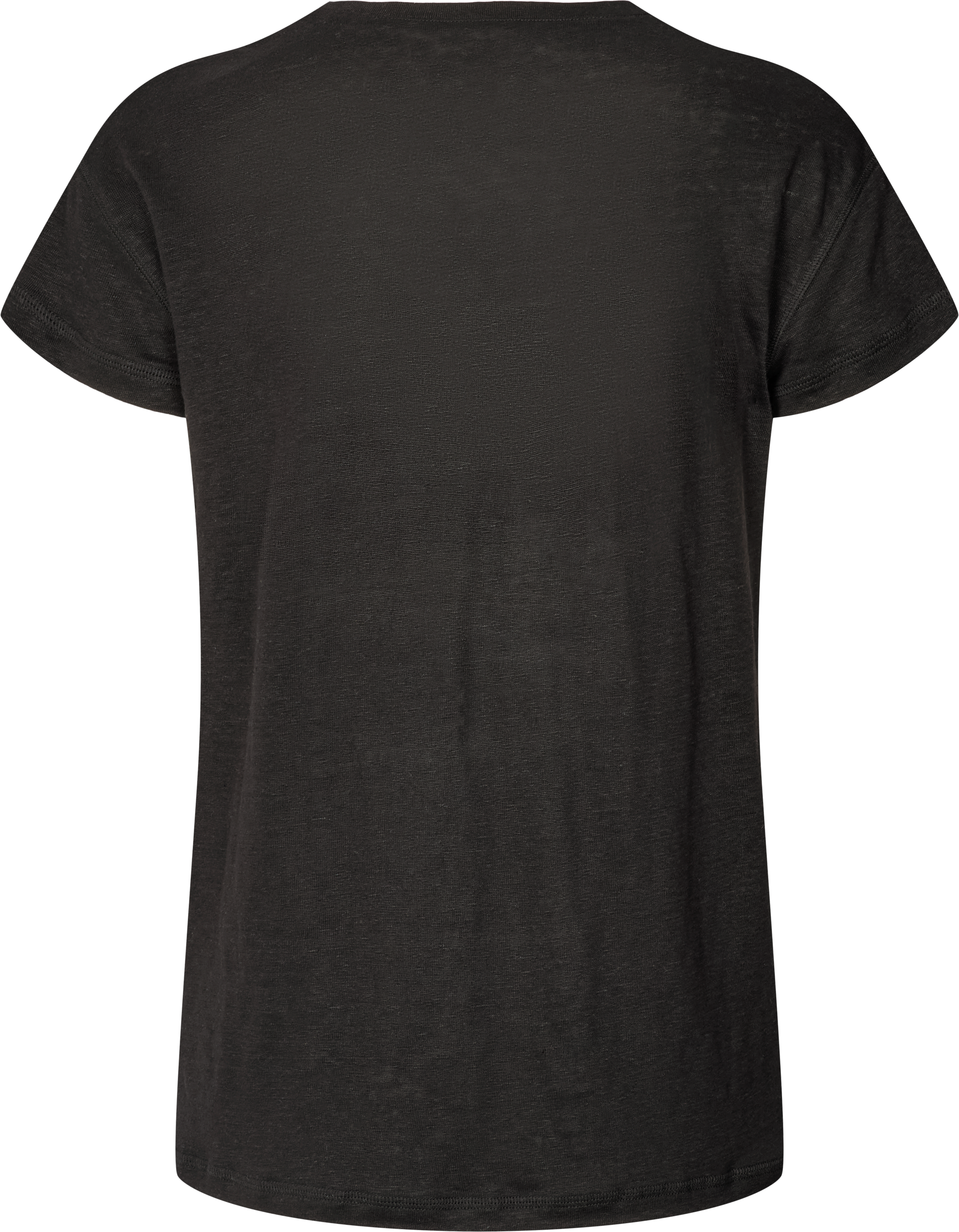 GAI+LISVA Simone Linen Tee Shirt Top 650 Black