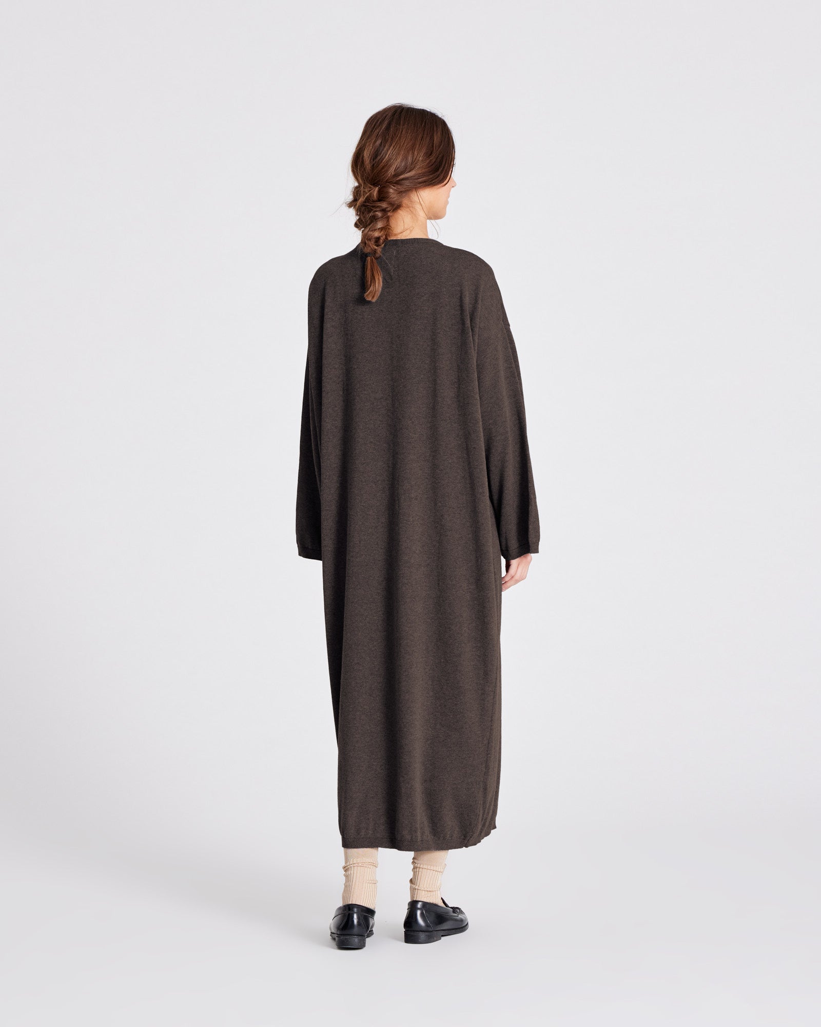 GAI+LISVA Sisse Cotton Knit Dress GOTS Cotton l Knitwear 681 Mulch