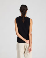 GAI+LISVA Sofie Knit Tank GOTS 243975 Knit 650 Black