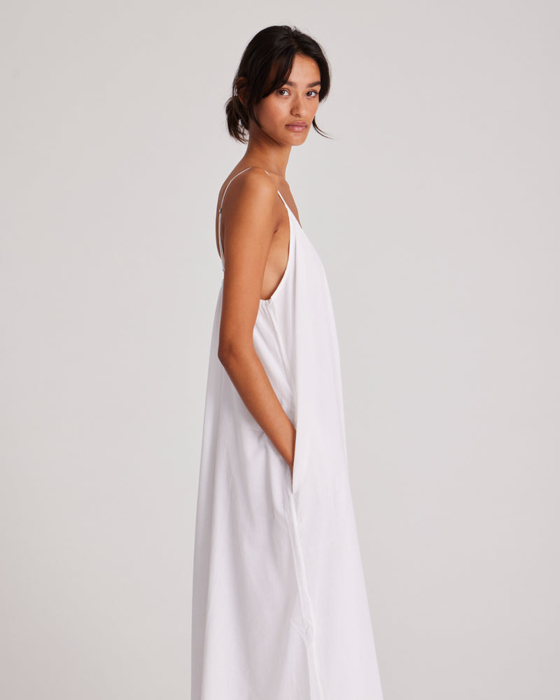 GAI+LISVA Thilde Pant Poplin GOTS 243975 Dresses & Skirts 100 White