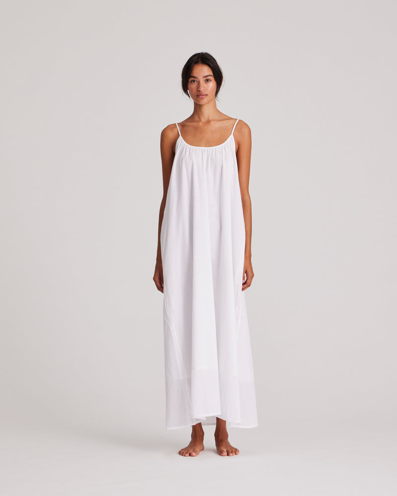 GAI+LISVA Thilde Pant Poplin GOTS 243975 Dresses & Skirts 100 White