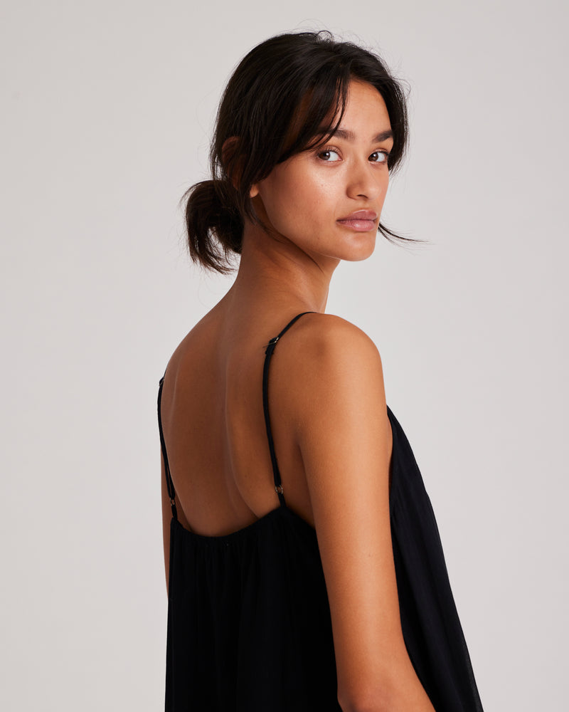 GAI+LISVA Thilde Pant Poplin GOTS 243975 Dresses & Skirts 650 Black