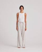 GAI+LISVA Thilde Pant Yarn dyed Pants & Shorts 856 White/ Kangaroo