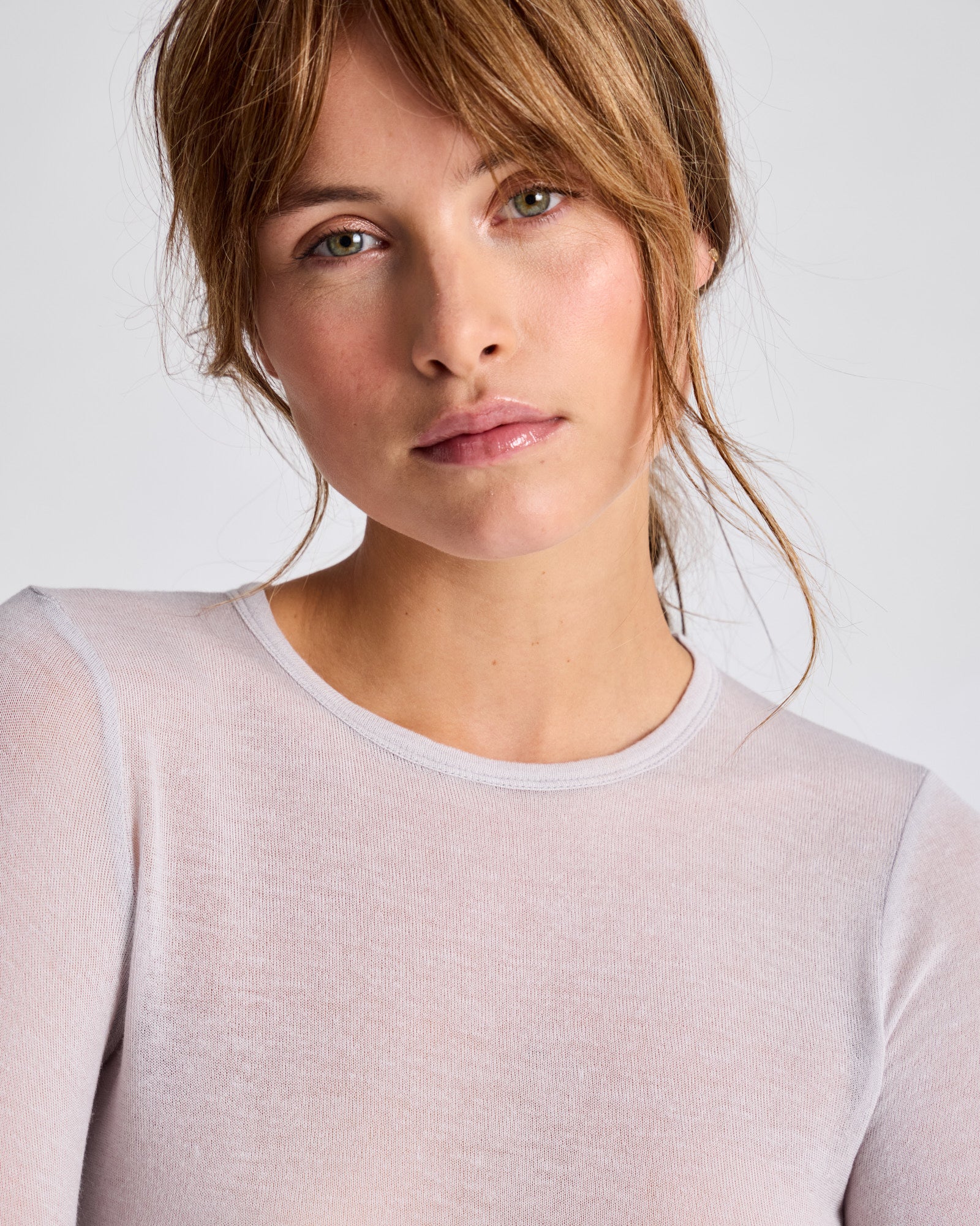 GAI+LISVA Thyra Wool Top Tops & T-shirts 705 Lunar Rock