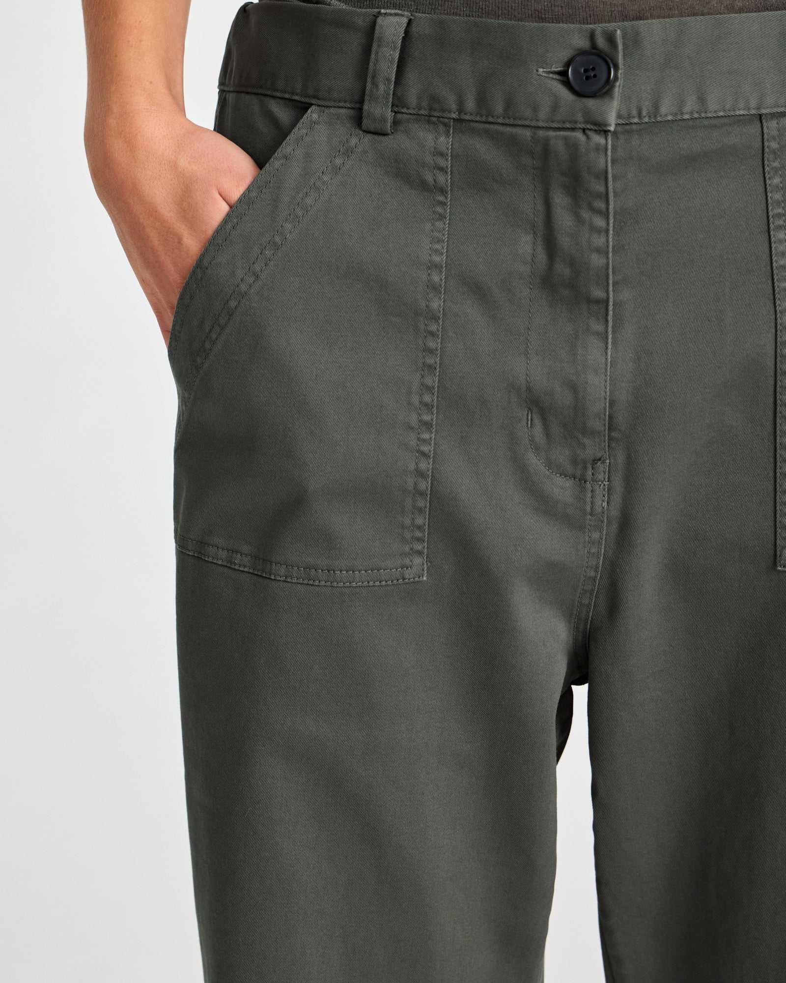 GAI+LISVA Tinne Cotton Twill Pant Pants & Shorts 191 Beluga
