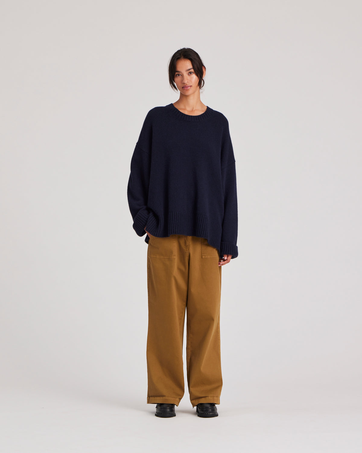 GAI+LISVA Tinne Cotton Twill Pant Pants & Shorts 201 Tobacco
