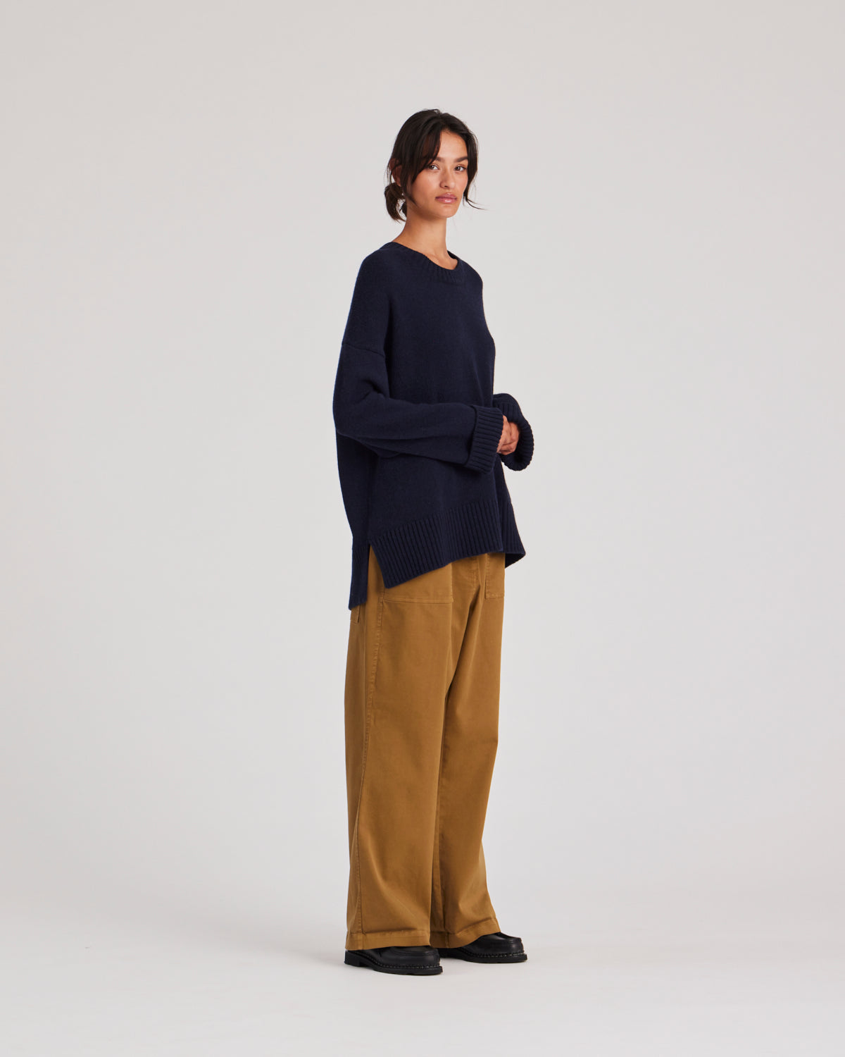GAI+LISVA Tinne Cotton Twill Pant Pants & Shorts 201 Tobacco