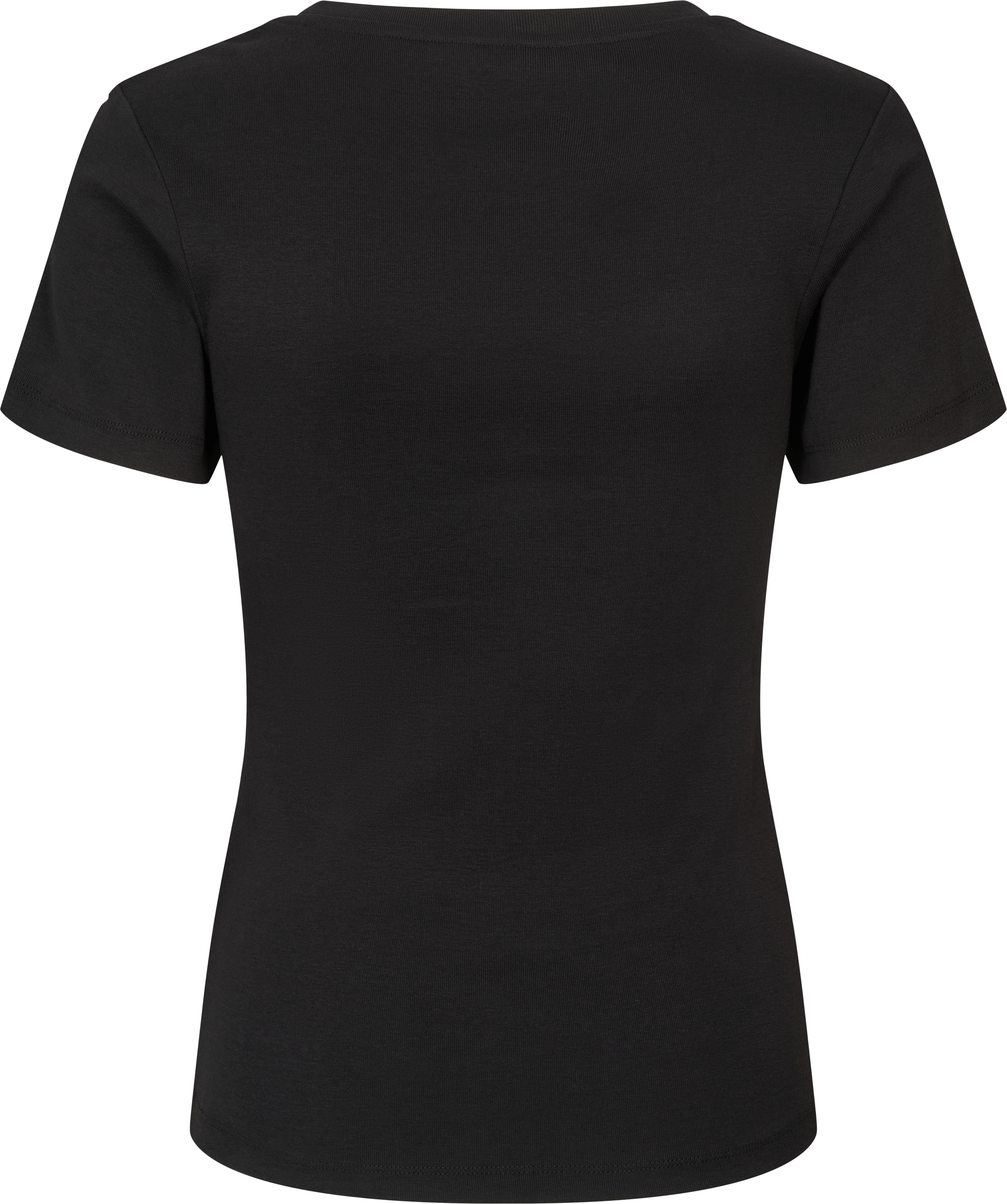GAI+LISVA Trille Cotton Top 1x1 Rib Tee GOTS Tops & T-shirts 650 Black