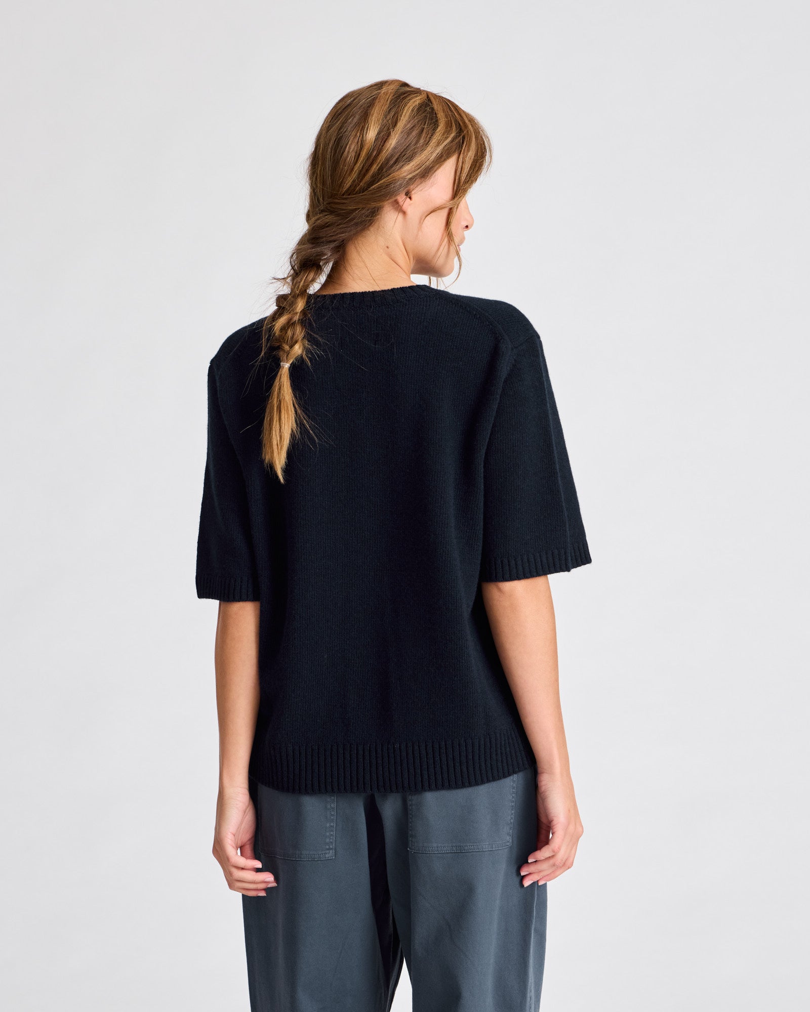 GAI+LISVA Tulle Lambswool Jumper GOTS 243975 Knit 181 Midnight Blue