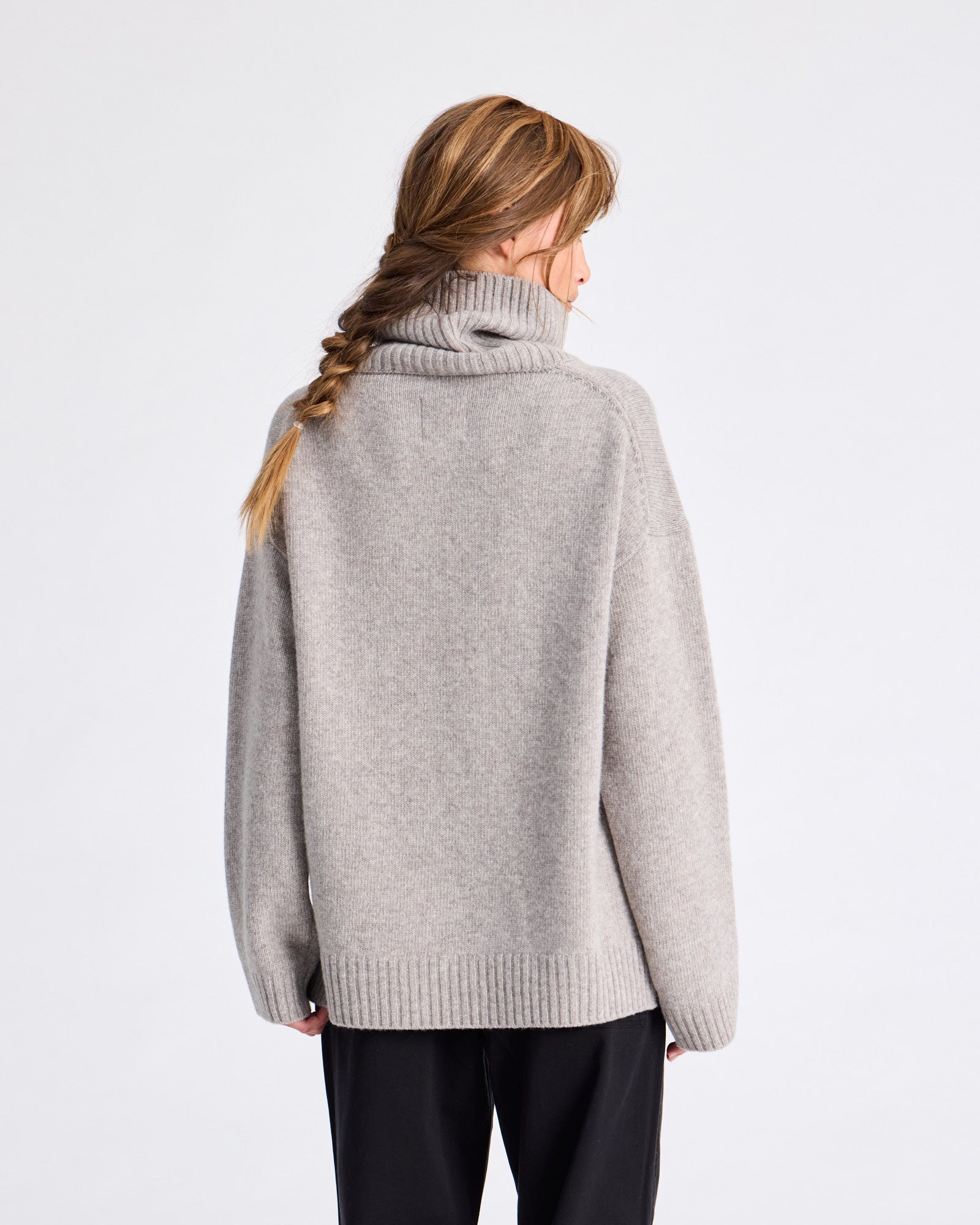 GAI+LISVA Vera Lambswool Jumper GOTS 243975 Knit 173 Stone Grey