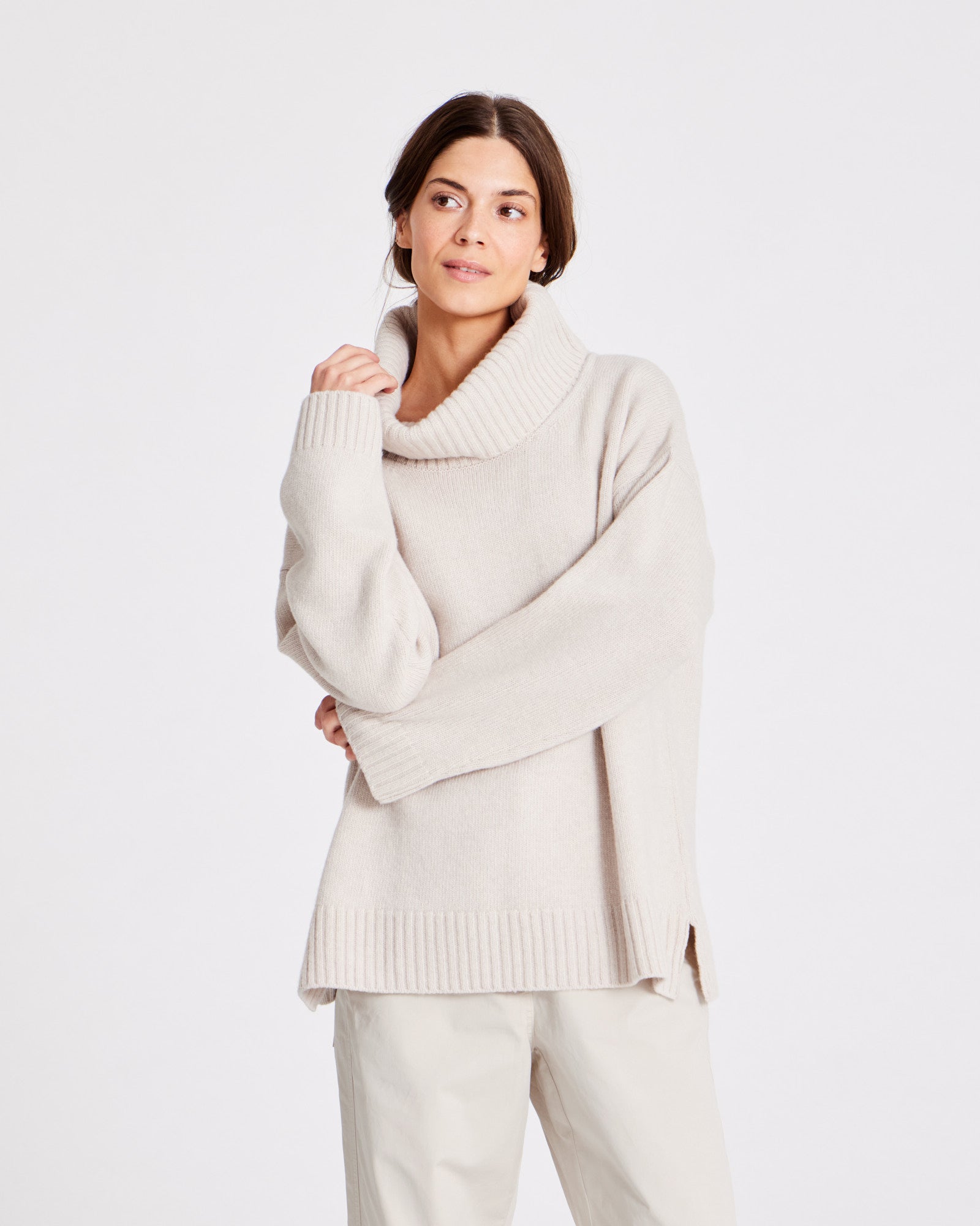 GAI+LISVA Vera Lambswool Jumper GOTS 243975 Knit 826 Island Fossil