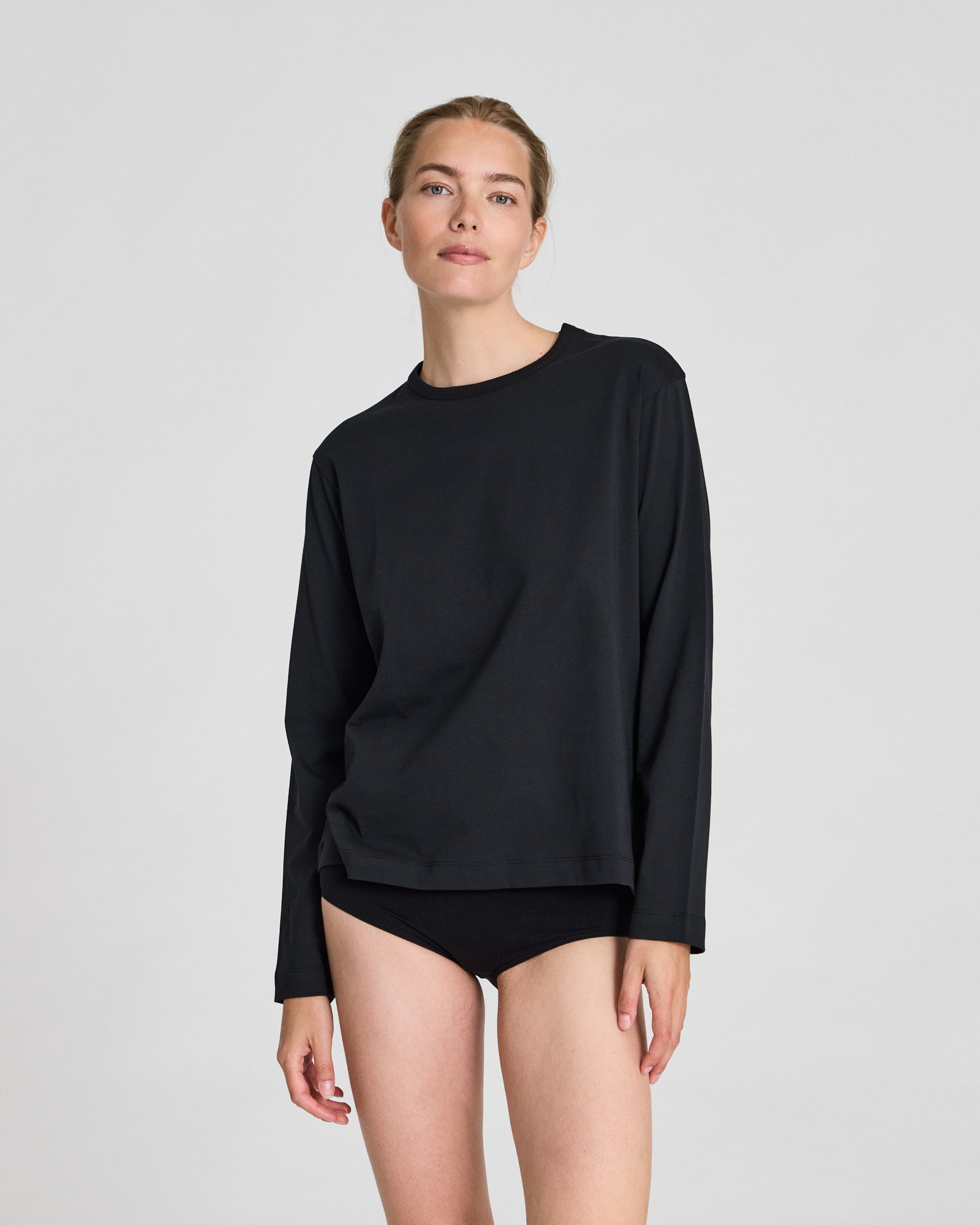 GAI+LISVA Veronica L/S Cotton Single Jersey Tee Tops & T-shirts 650 Black