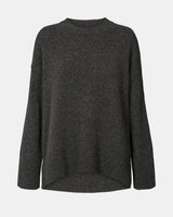 GAI+LISVA Vigga Lambswool Jumper Knit 605 Dark Grey