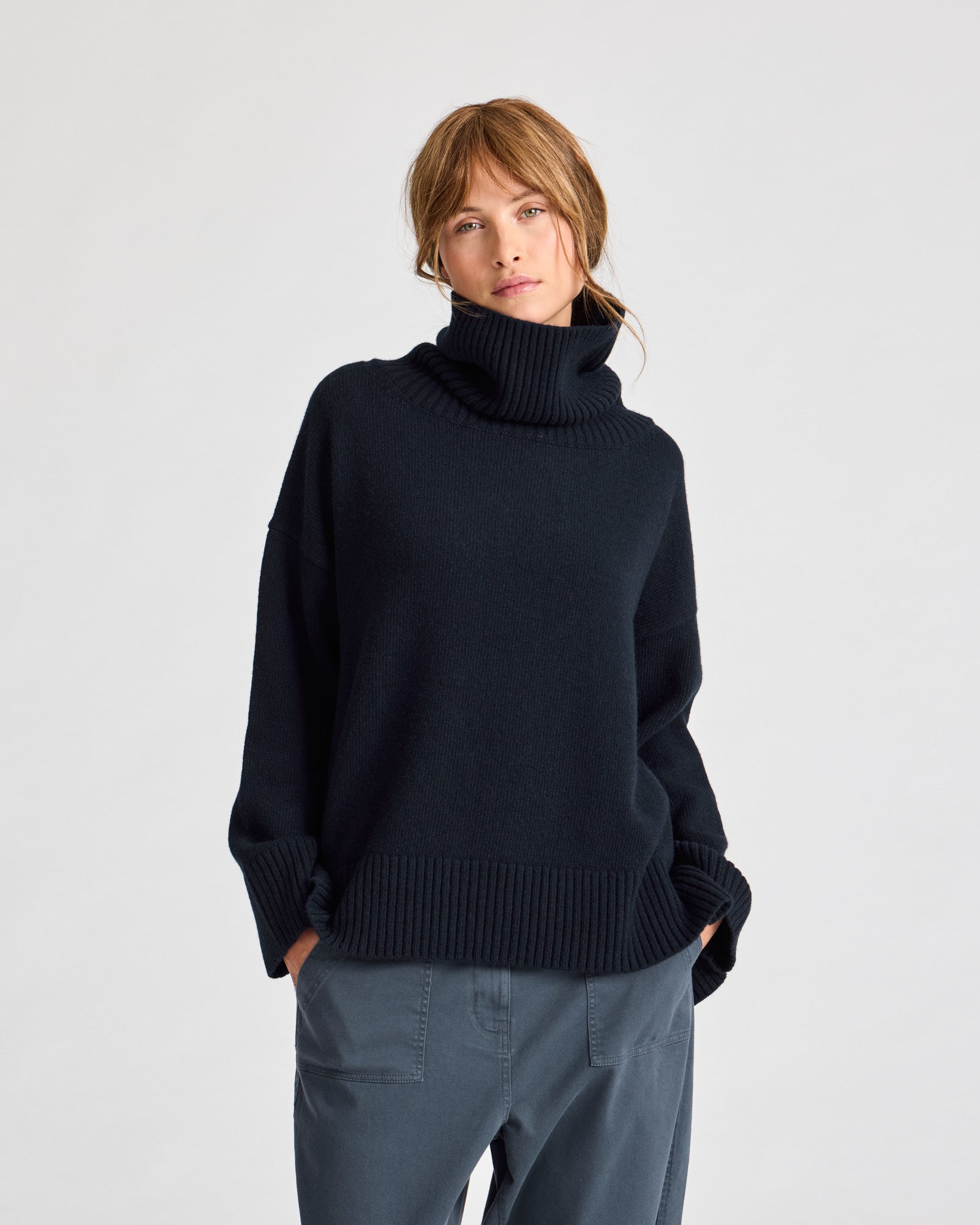 GAI+LISVA Vita Lambswool Jumper Knit 181 Midnight Blue