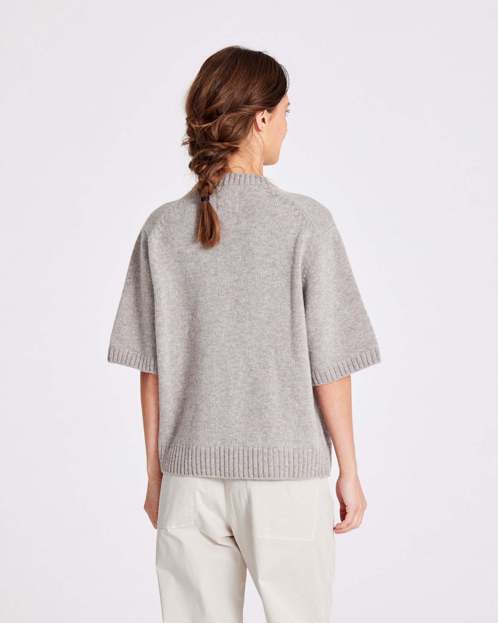 GAI+LISVA Tulle Lambswool Jumper GOTS 243975 Knit 173 Stone Grey