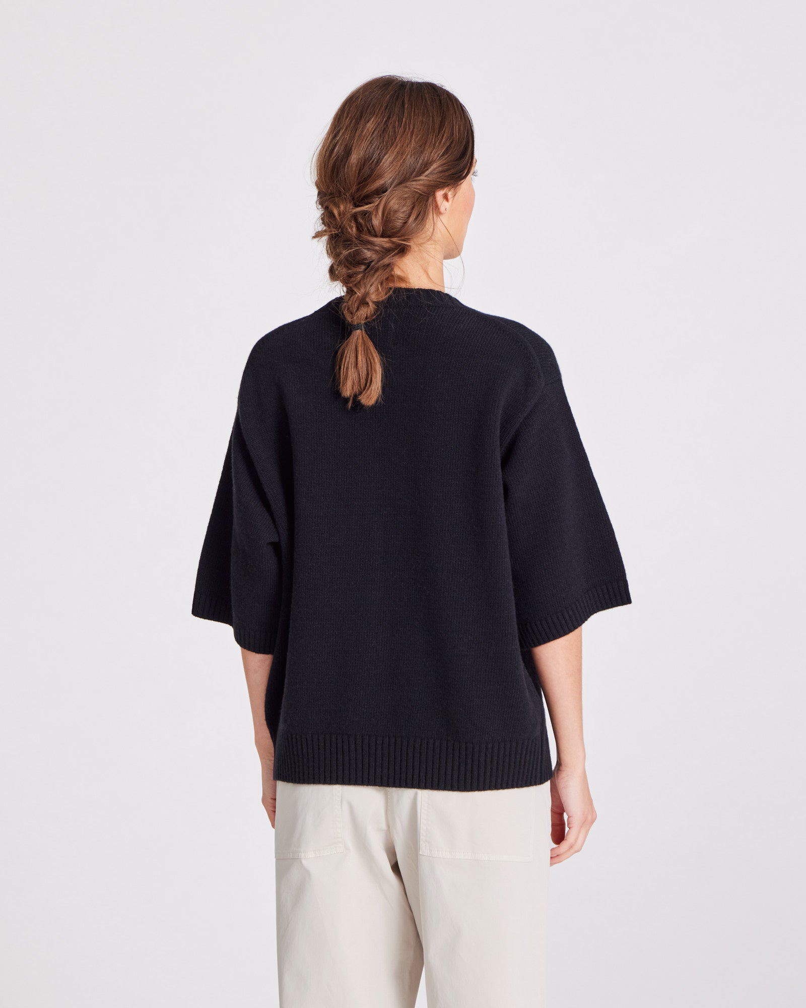 GAI+LISVA Tulle Lambswool Jumper GOTS 243975 Knit 650 Black