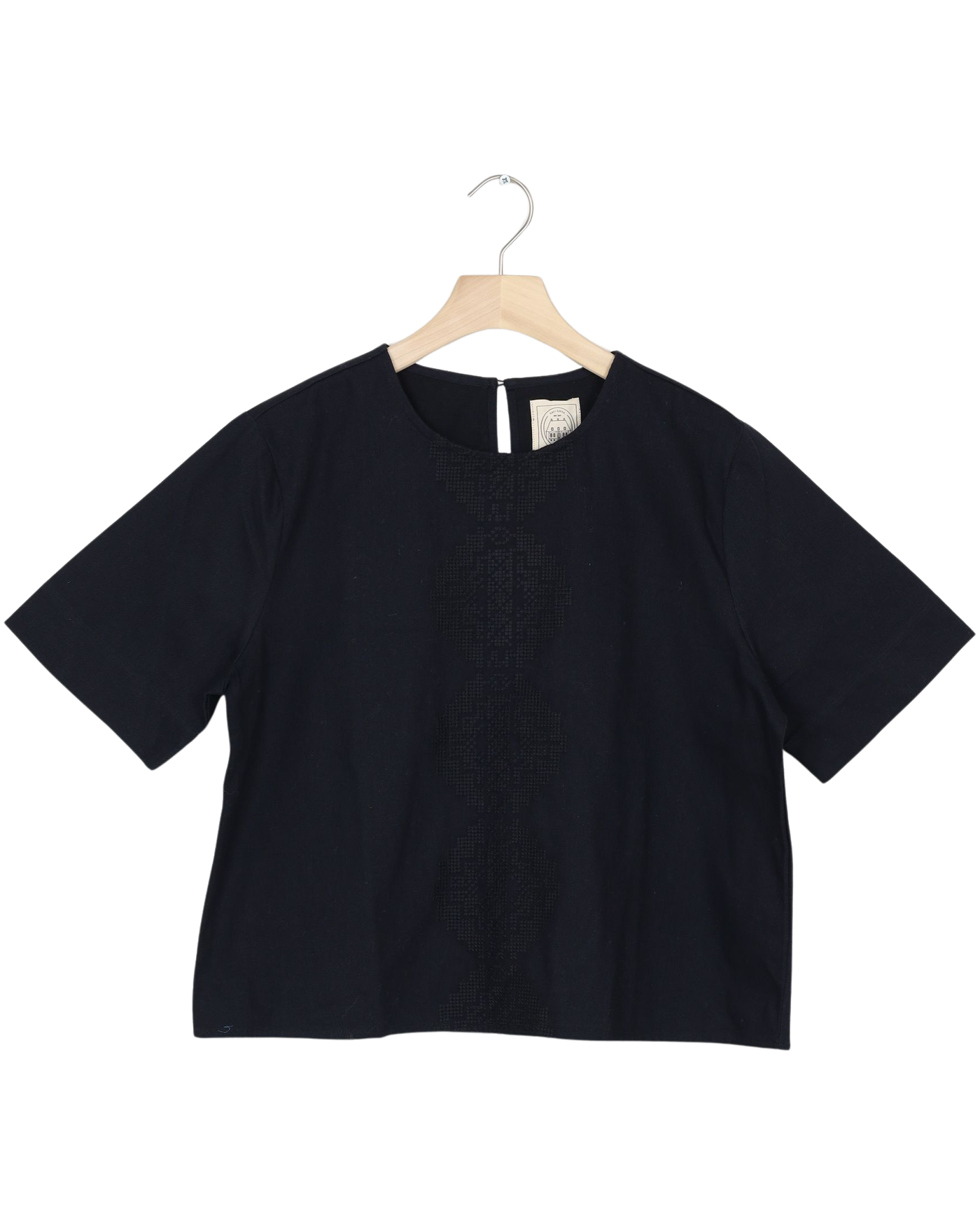 Secondhand Signe S/S Twill Top - Black