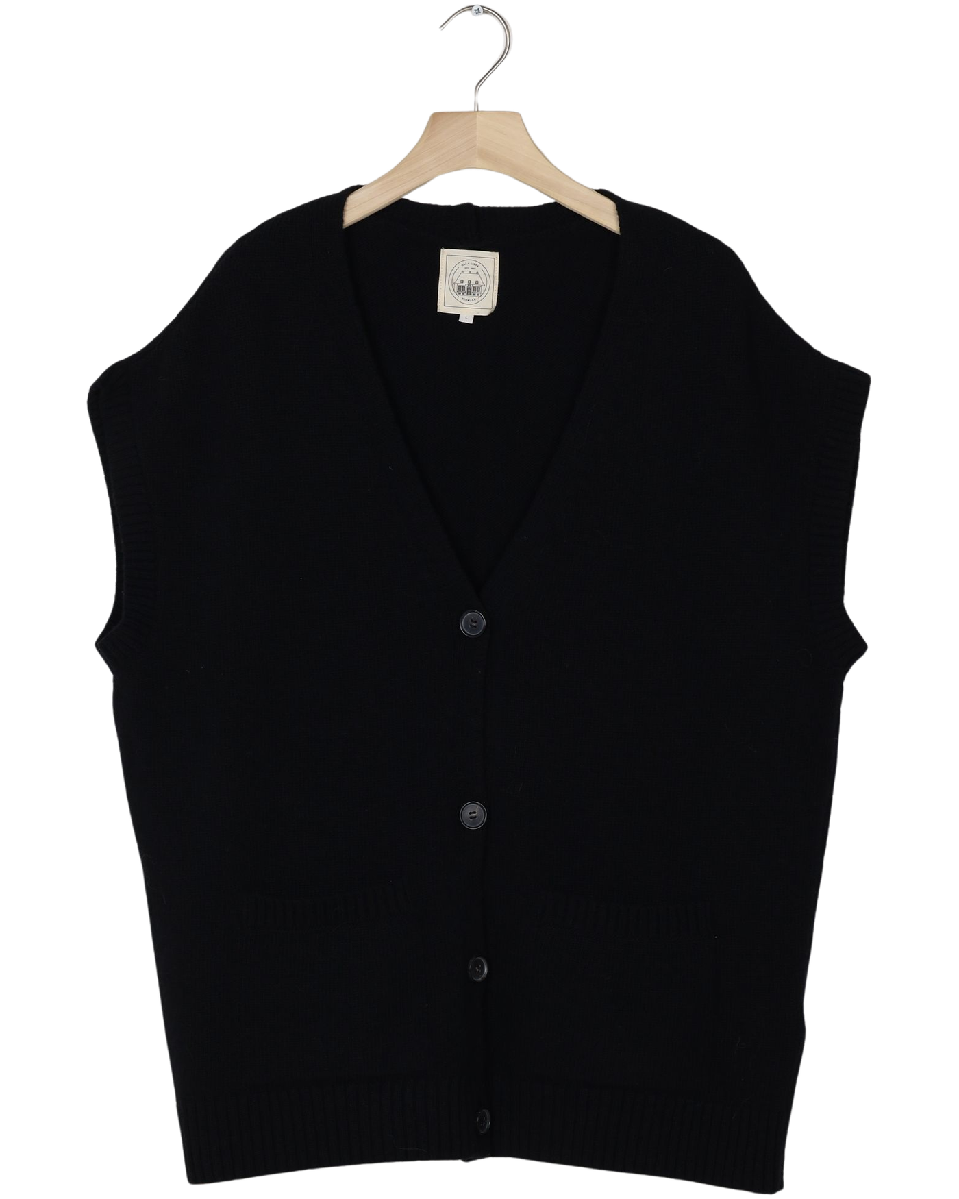 Secondhand Thea Lambswool Vest GOTS 243975 - Black