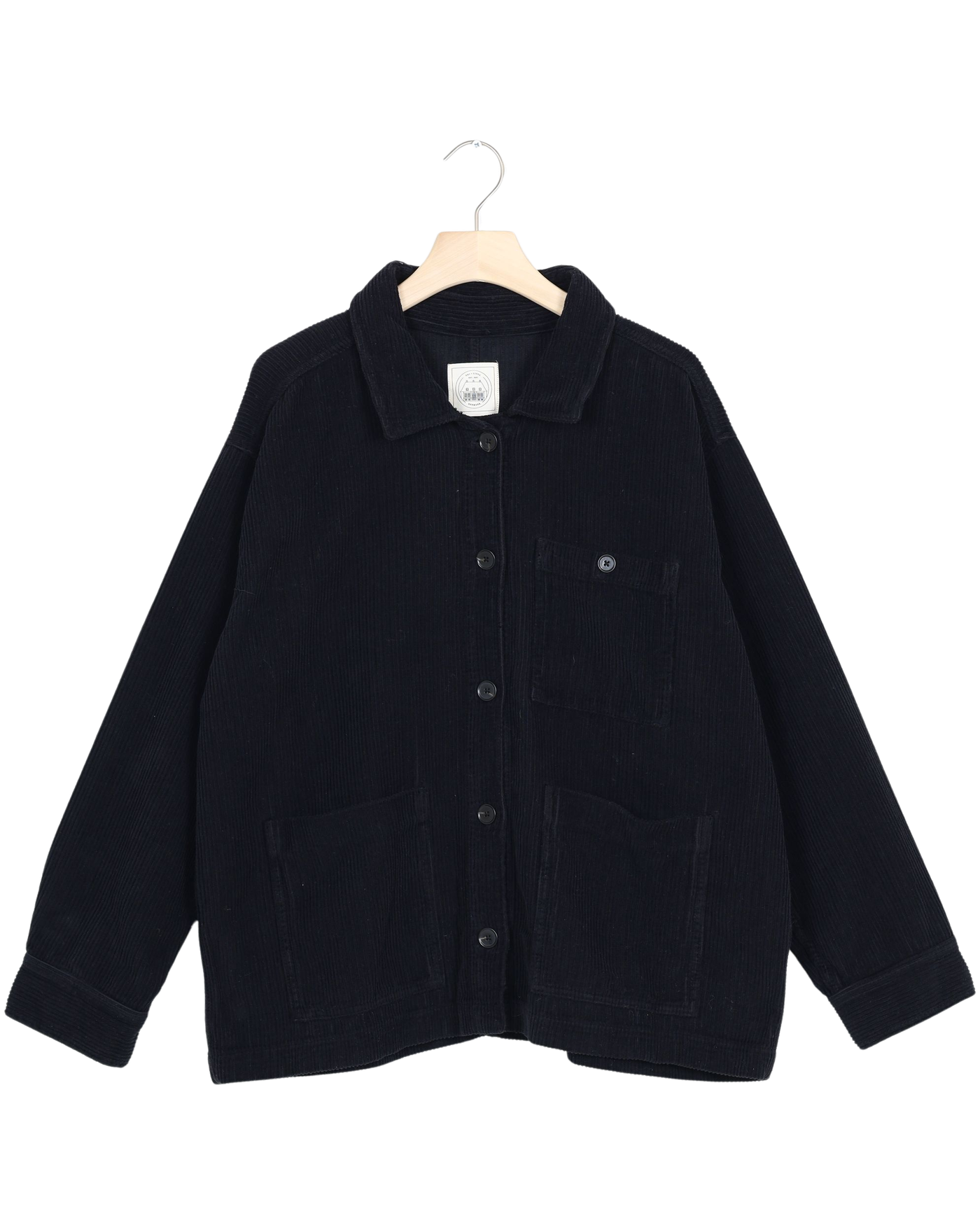 Secondhand Ellie Corduroy Jacket - Stretch Limo Black