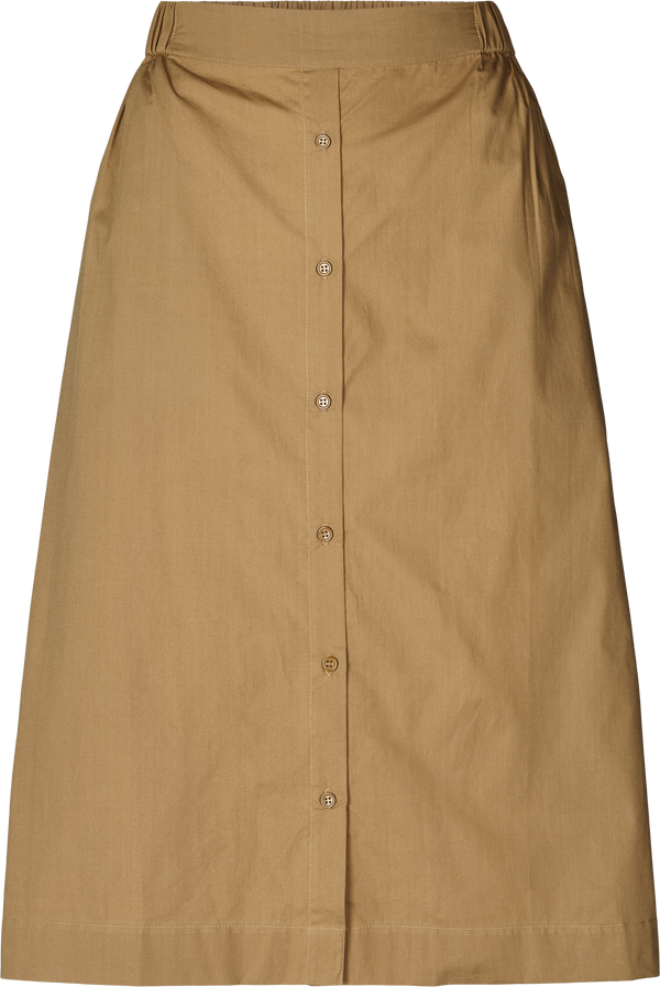 GAI+LISVA Benedicte Skirt Cotton Popllin Dresses & Skirts 178 Brown Mustard