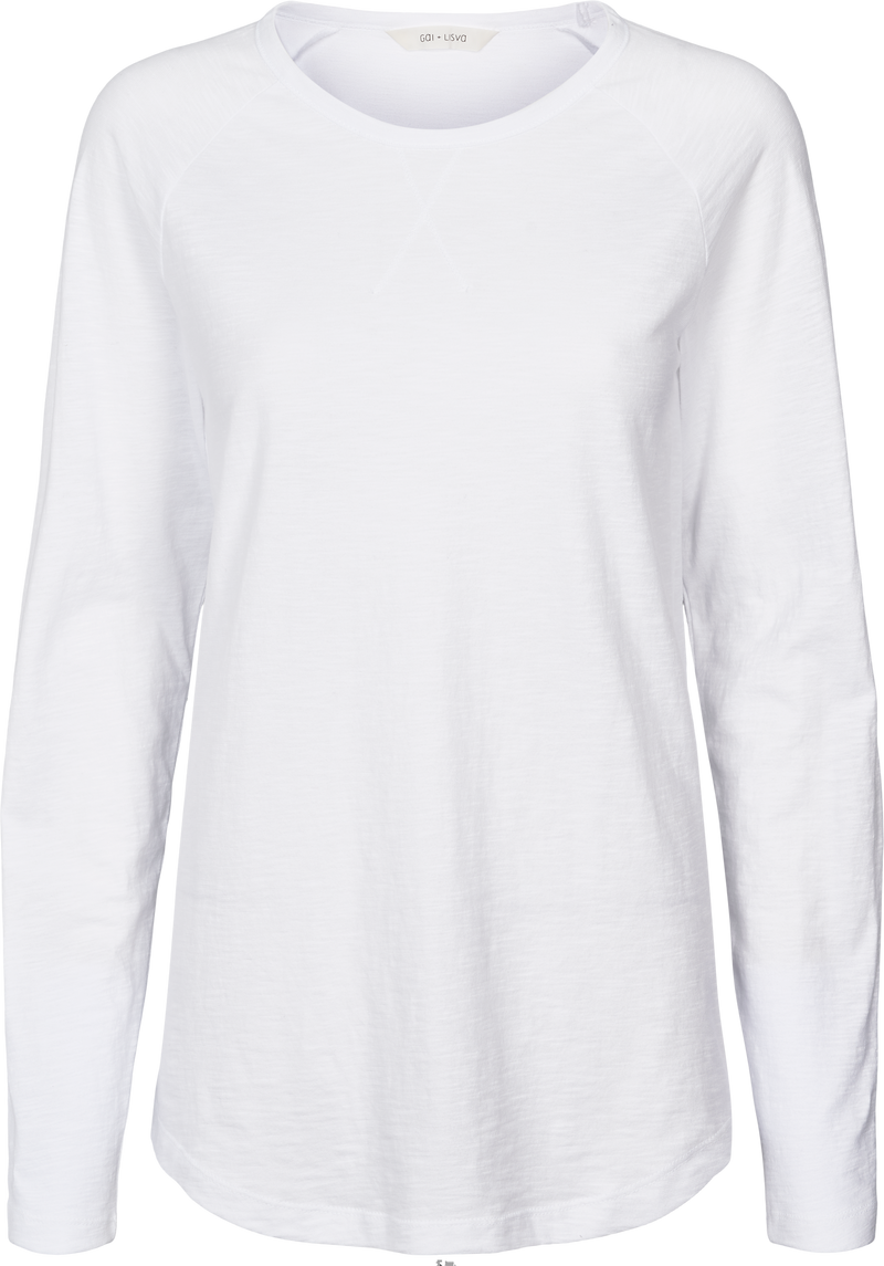 GAI+LISVA Betty L/S Tee shirt Top 100 White
