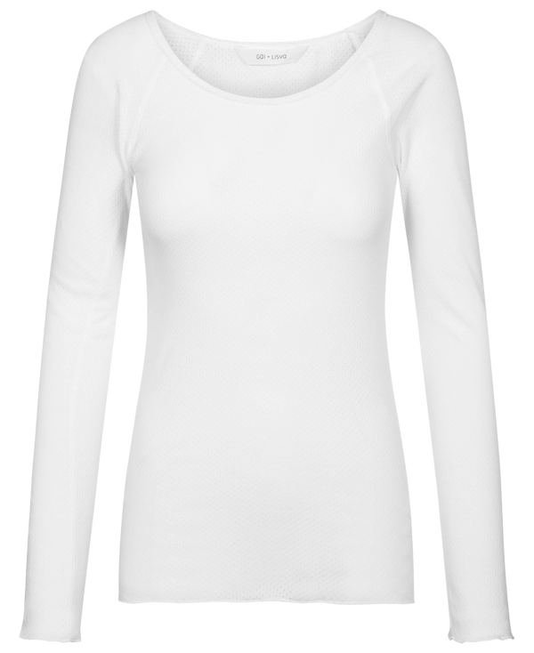 GAI+LISVA Celia Cotton T-Shirt Top 100 White