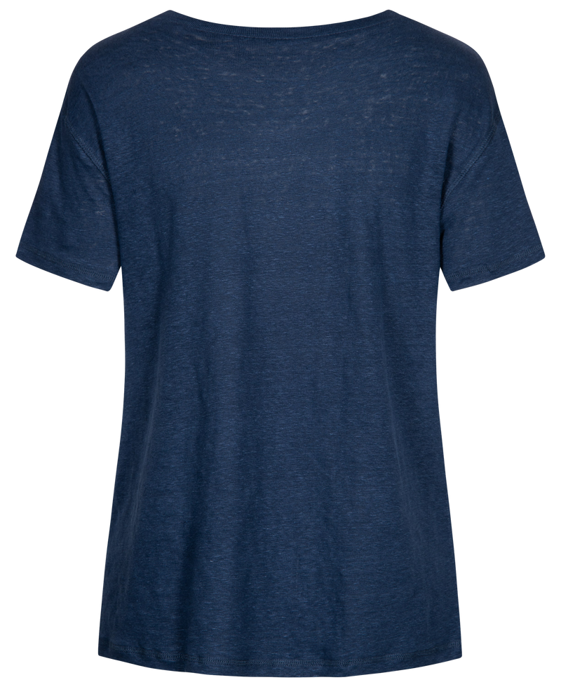 GAI+LISVA Liv Linen Tee shirt Top 453 Navy