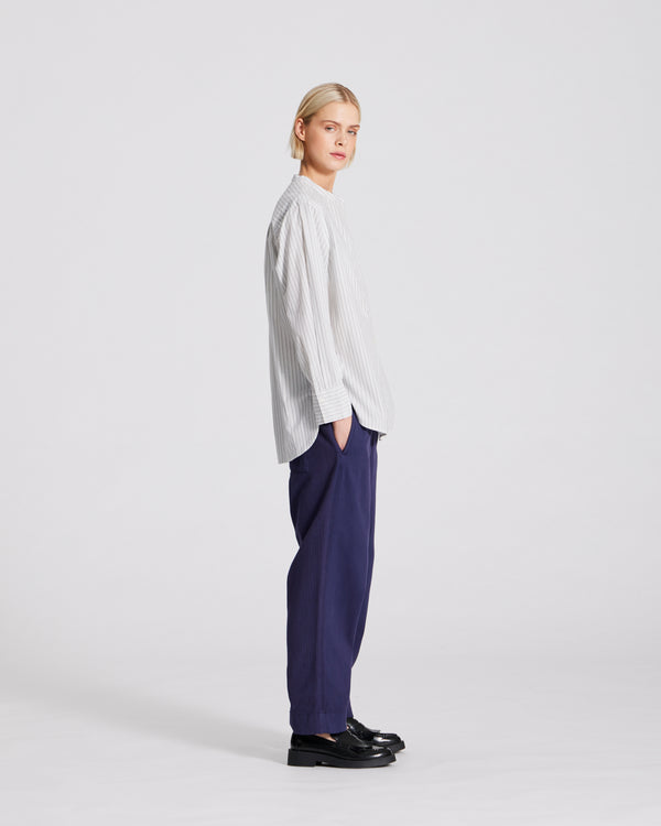 GAI+LISVA Maia Herringbone Cotton Pant Pants & Shorts 798 French Blue